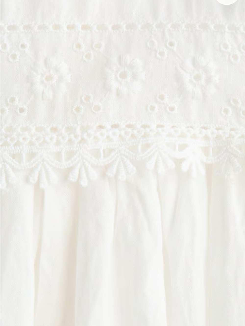 Muslin White Lace-Trim Maxi Dress - NWT, size S (will fit up to slim size 6) - Picture 6 of 6